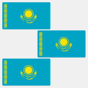 Vlag van Kazachstan Labels