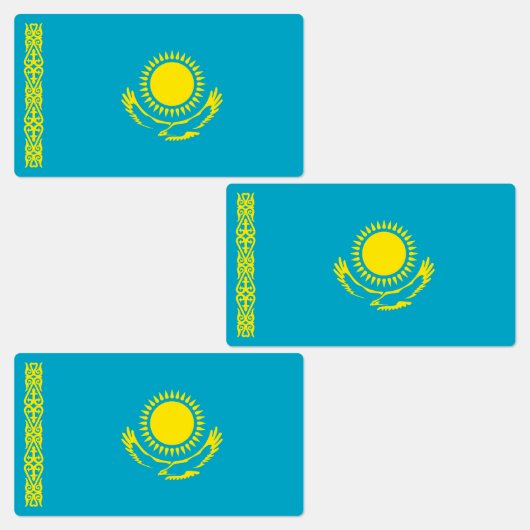 Vlag van Kazachstan Labels (Groep)