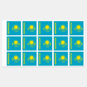 Vlag van Kazachstan Labels (Vel)