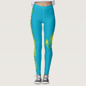 Vlag van Kazachstan Leggings (Voorkant)
