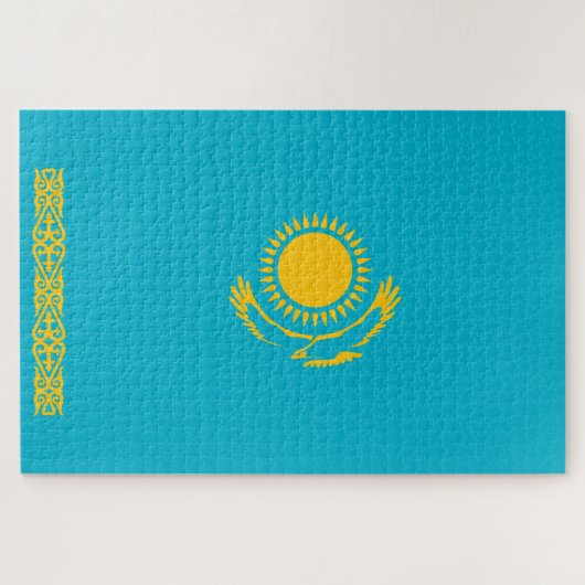 Vlag van Kazachstan Legpuzzel (Horizontaal)