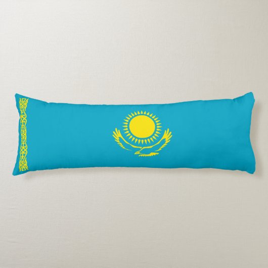 Vlag van Kazachstan Lichaamskussen (Voorkant)