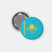 vlag van Kazachstan Magneet (Voorkant / Achterkant)