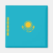Vlag van Kazachstan Magneet (Voorkant)
