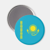 Vlag van Kazachstan Magneet (Voorkant / Achterkant)