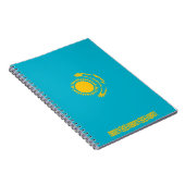 Vlag van Kazachstan Notitieboek (Rechterzijde)