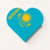 vlag van Kazachstan Notitieboek (Achterkant)
