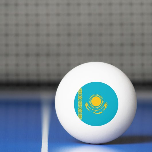 vlag van Kazachstan Pingpongbal (Net)