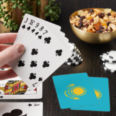 Vlag van Kazachstan Pokerkaarten (Insitu)