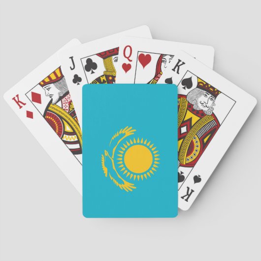 Vlag van Kazachstan Pokerkaarten (Achterkant)