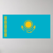Vlag van Kazachstan Poster (Voorkant)