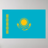 vlag van Kazachstan Poster (Voorkant)