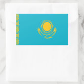 Vlag van Kazachstan Rechthoekige Sticker (Tas)