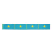 Vlag van Kazachstan Satijnen Lint (Voorkant)