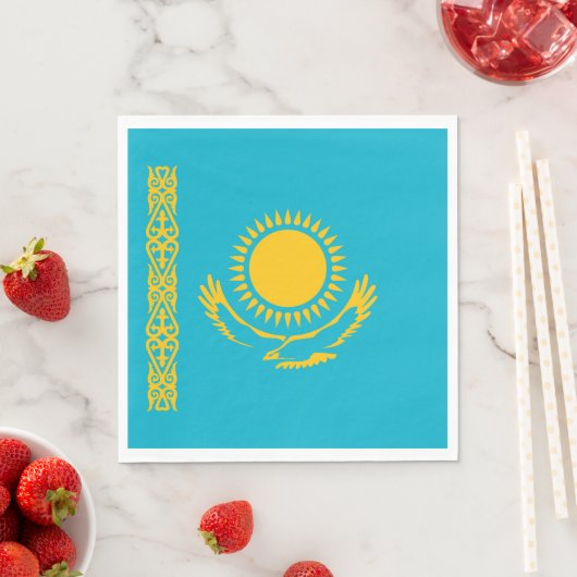 vlag van Kazachstan Servet (Insitu)