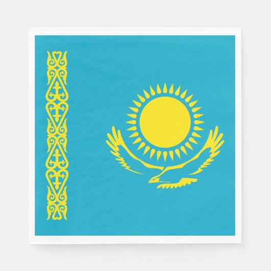 Vlag van Kazachstan Servet (Voorkant)