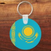 Vlag van Kazachstan Sleutelhanger (Achterkant)