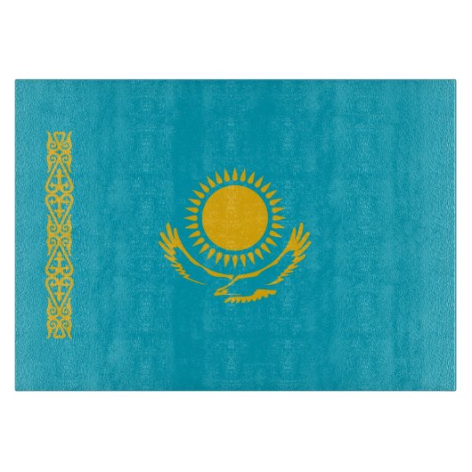 vlag van Kazachstan Snijplank (Voorkant)