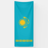 Vlag van Kazachstan Spandoek (Verticaal)
