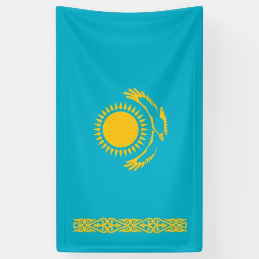 vlag van Kazachstan Spandoek (Verticaal)