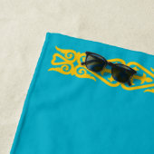 Vlag van Kazachstan Strandlaken (In situ)