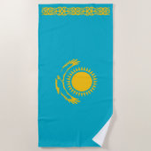 Vlag van Kazachstan Strandlaken (Voorkant)