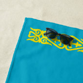 Vlag van Kazachstan Strandlaken (In situ)