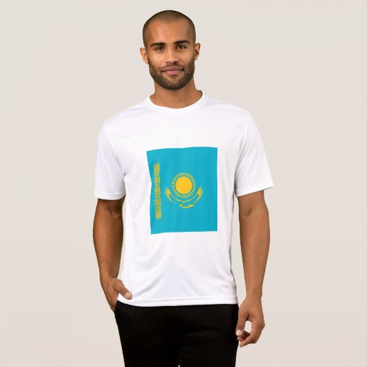 vlag van Kazachstan T-shirt (Voorkant volledig)