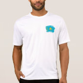 vlag van Kazachstan T-shirt (Voorkant)