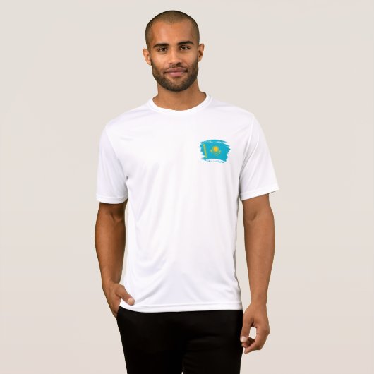 vlag van Kazachstan T-shirt (Voorkant volledig)
