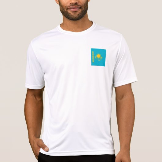 vlag van Kazachstan T-shirt (Voorkant)
