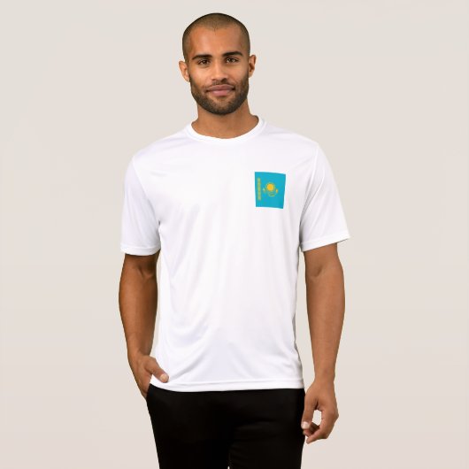 vlag van Kazachstan T-shirt (Voorkant volledig)