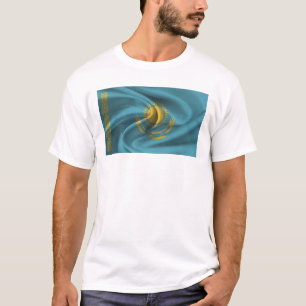 Vlag van Kazachstan T-shirt