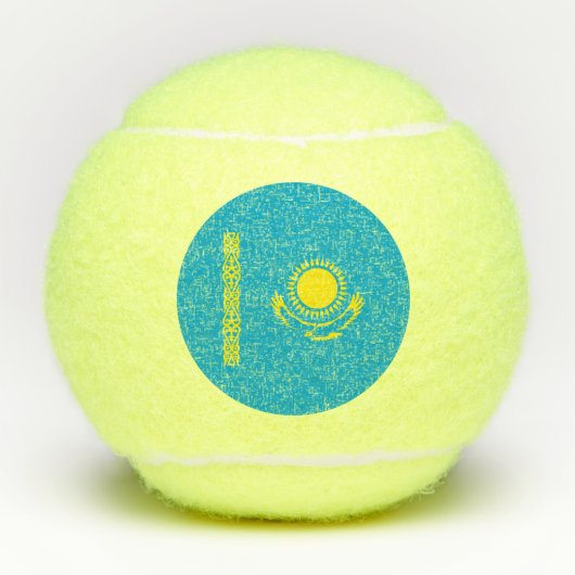 Vlag van Kazachstan Tennisballen (Voorkant)