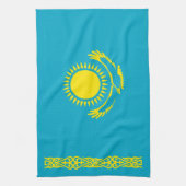 Vlag van Kazachstan Theedoek (Verticaal)