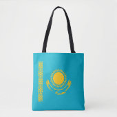 vlag van Kazachstan Tote Bag (Voorkant)