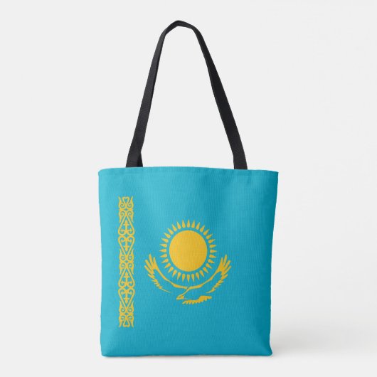 vlag van Kazachstan Tote Bag (Achterkant)