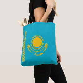 vlag van Kazachstan Tote Bag