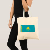 Vlag van Kazachstan Tote Bag (Voorkant (product))
