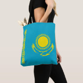 Vlag van Kazachstan Tote Bag (Dichtbij)
