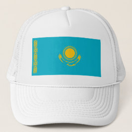 Vlag van Kazachstan Trucker Hat Trucker Pet