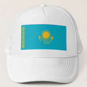 Vlag van Kazachstan Trucker Hat Trucker Pet
