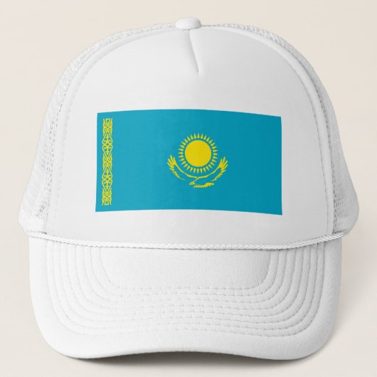 Vlag van Kazachstan Trucker Pet (Voorkant)