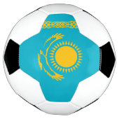 vlag van Kazachstan Voetbal (Gedraaid)
