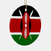 Vlag van Kenia Afrika Keramisch Ornament (Rechts)