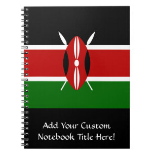 Vlag van Kenia Afrika Notitieboek