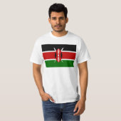 Vlag van Kenia Afrika T-shirt (Voorkant volledig)
