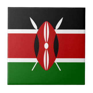 Vlag van Kenia Afrika Tegeltje