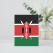 Vlag van Kenia Briefkaart (Staand voorkant)
