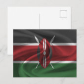 Vlag van Kenia Briefkaart (Voorkant / Achterkant)